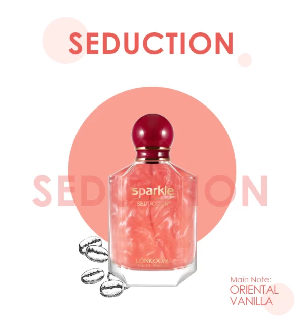 PERFUME  FEMININO SPARKLE SEDUCTION  100 ML LONKOOM - Imagem 5